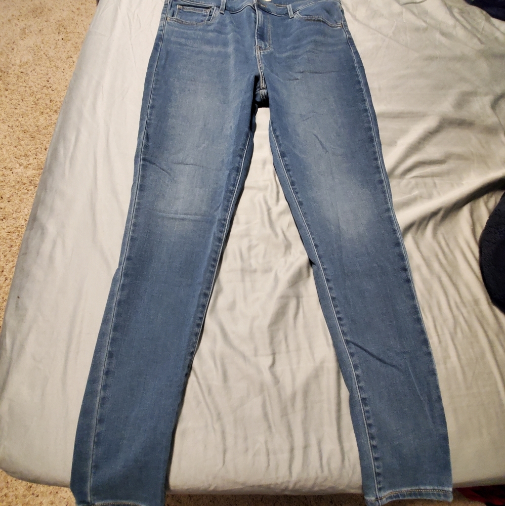 Levis Light Blue High Rise Super Skinny Jeans